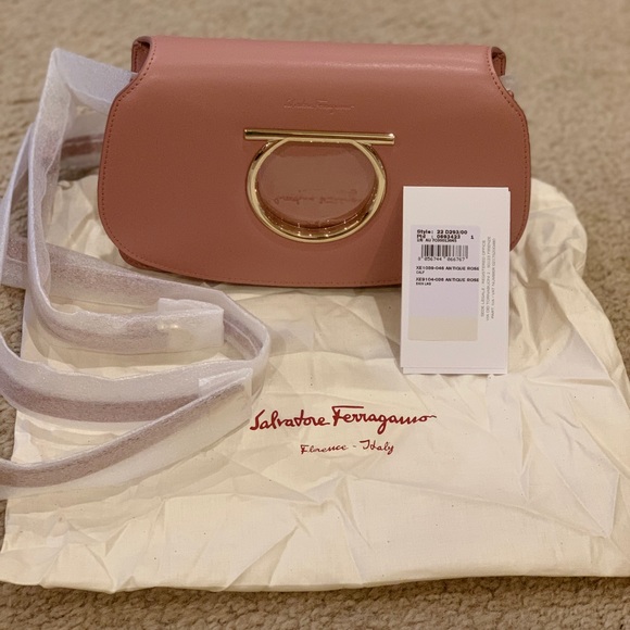Salvatore Ferragamo Handbags - SALVATORE FERRAGAMO vela leather crossbody bag